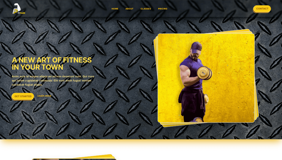 gym-website-template